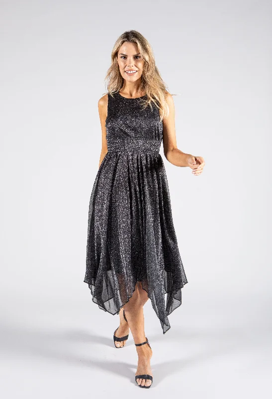 Midi dresses with satin - finish fabrics for a luxurious feel Lurex Sleeveless Dress