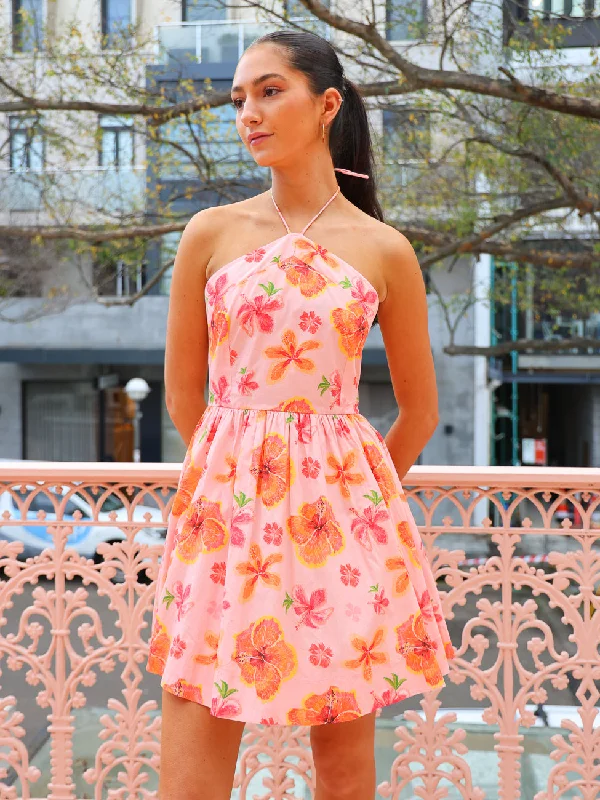 Mini dresses with ribbed textures for a unique appearance Palm Noosa Isabella Mini Dress in Spanish Hibiscus Mini dresses with ribbed textures for a unique appearance Palm Noosa Isabella Mini Dress in Spanish Hibiscus