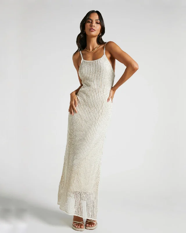 Sleeveless midi dresses with lace details for summer weddings JERSEY MAXI DRESS -WHITE Sleeveless midi dresses with lace details for summer weddings JERSEY MAXI DRESS -WHITE