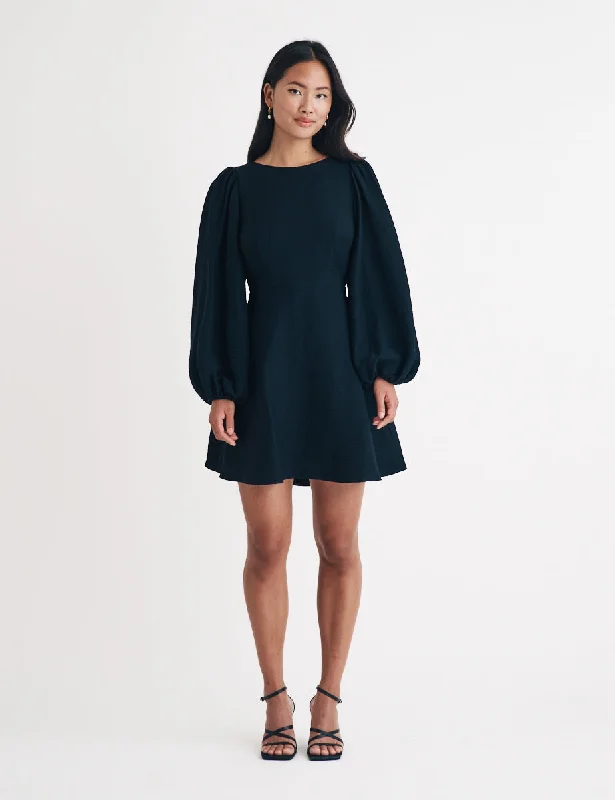 Mini dresses with mesh panels for a sexy and trendy look Black Balloon Sleeve Zola Mini Dress Mini dresses with mesh panels for a sexy and trendy look Black Balloon Sleeve Zola Mini Dress