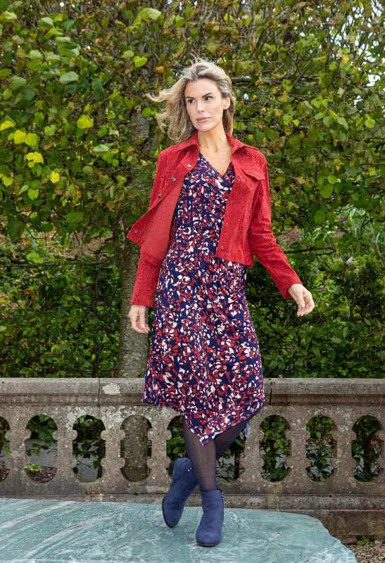Midi dresses with sheer panels for a touch of allure Printed Midi Wrap Dress