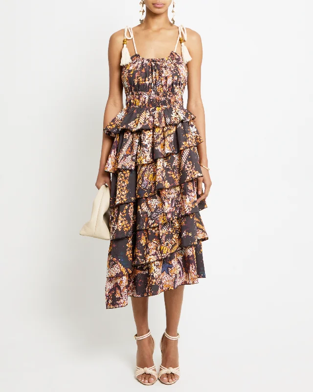 Plaid midi dresses for a fall - themed family gathering Winslet Cotton Dress