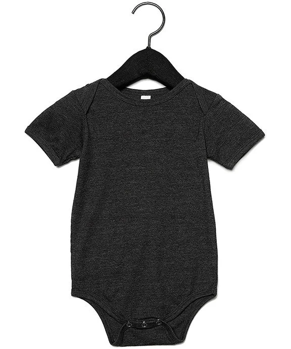 100B - Bella + Canvas Infant Jersey Short-Sleeve One-Piece | Dark Grey Heather