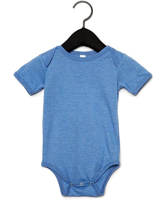 100B - Bella + Canvas Infant Jersey Short-Sleeve One-Piece | Heather Columbia Blue