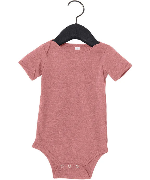 100B - Bella + Canvas Infant Jersey Short-Sleeve One-Piece | Heather Mauve