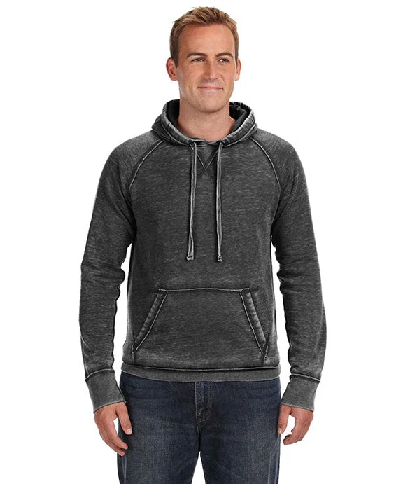 JA8915 - J America Adult Vintage Zen Fleece Pullover Hooded Sweatshirt | Twisted Black JA8915 - J America Adult Vintage Zen Fleece Pullover Hooded Sweatshirt | Twisted Black