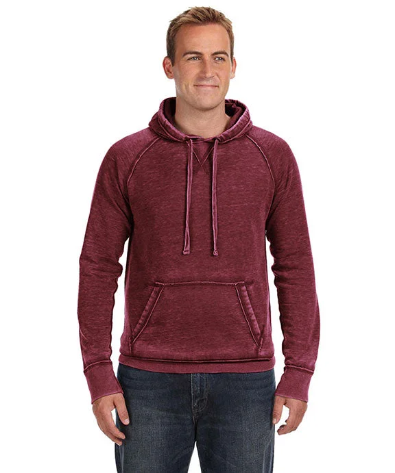 JA8915 - J America Adult Vintage Zen Fleece Pullover Hooded Sweatshirt | Twisted Bordeaux JA8915 - J America Adult Vintage Zen Fleece Pullover Hooded Sweatshirt | Twisted Bordeaux