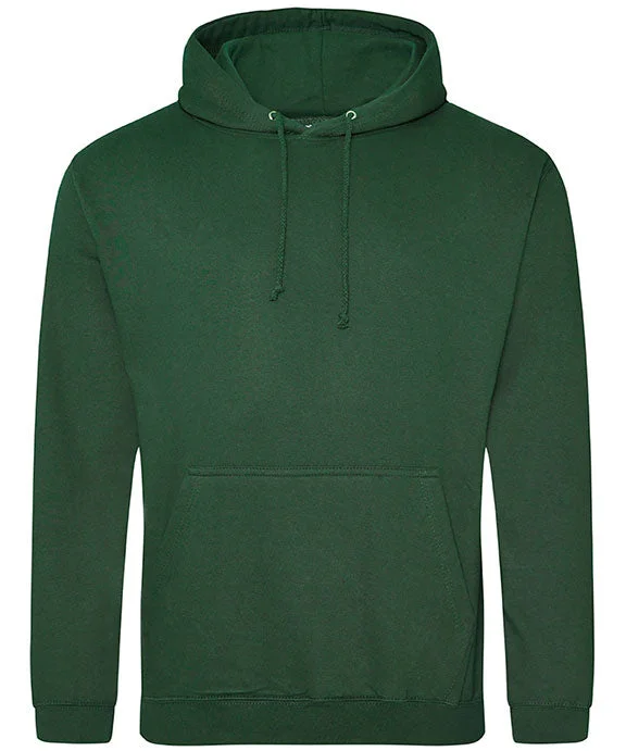 JHA001 - Just Hoods By AWDis Mens Midweight College Hooded Sweatshirt | Bottle Green JHA001 - Just Hoods By AWDis Mens Midweight College Hooded Sweatshirt | Bottle Green