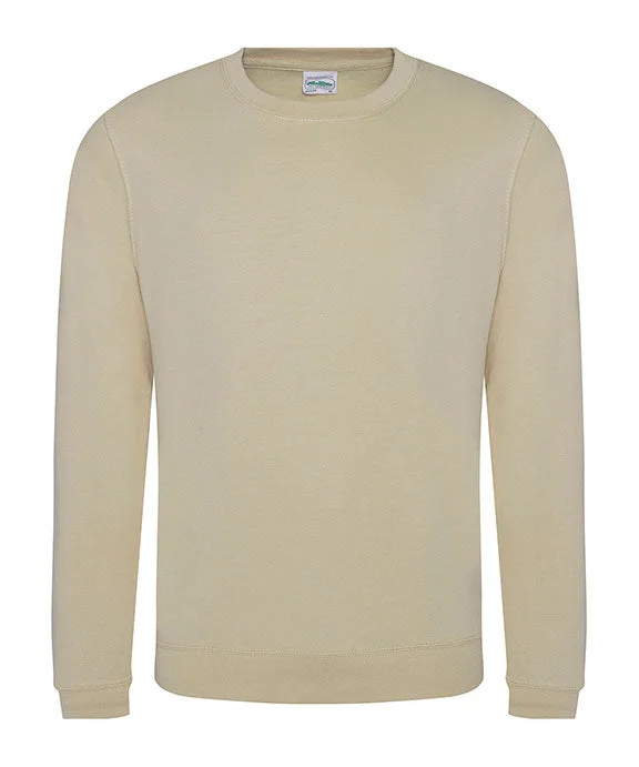 JHA030 - Just Hoods By AWDis Adult Midweight College Crewneck Sweatshirt | Desert Sand JHA030 - Just Hoods By AWDis Adult Midweight College Crewneck Sweatshirt | Desert Sand
