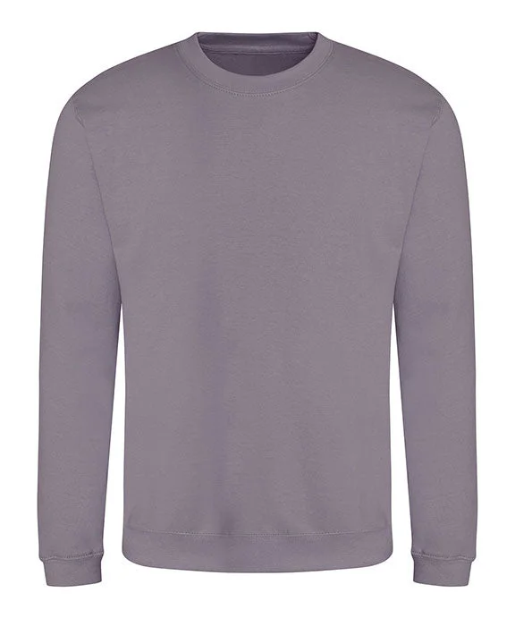 JHA030 - Just Hoods By AWDis Adult Midweight College Crewneck Sweatshirt | Dusty Lilac JHA030 - Just Hoods By AWDis Adult Midweight College Crewneck Sweatshirt | Dusty Lilac