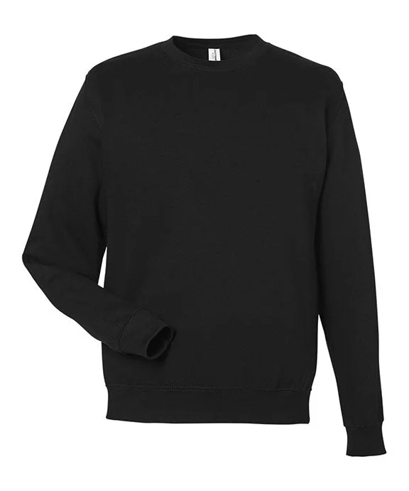 JHA030 - Just Hoods By AWDis Adult Midweight College Crewneck Sweatshirt | Jet Black JHA030 - Just Hoods By AWDis Adult Midweight College Crewneck Sweatshirt | Jet Black