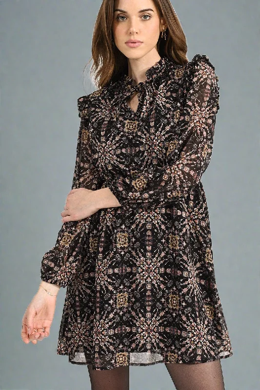 Molly Bracken Woven Dress Black Hortense