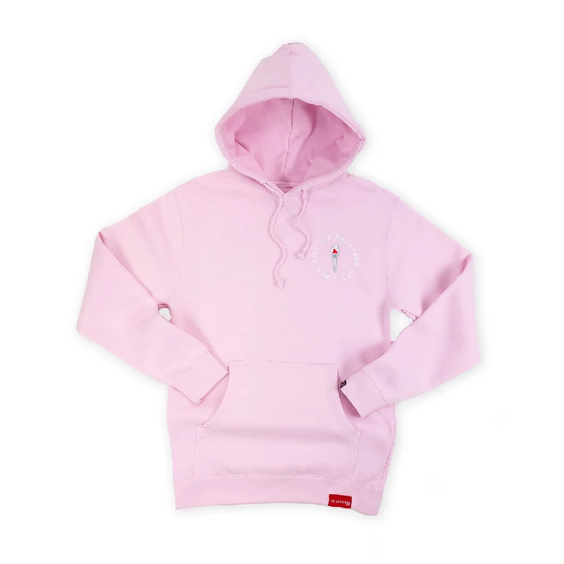 Victory Torch Hoodie - Soft Pink