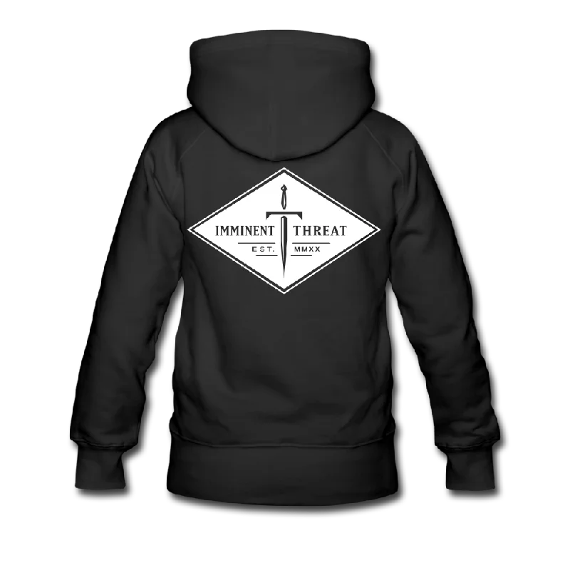 Women’s White Diamond Premium Hoodie