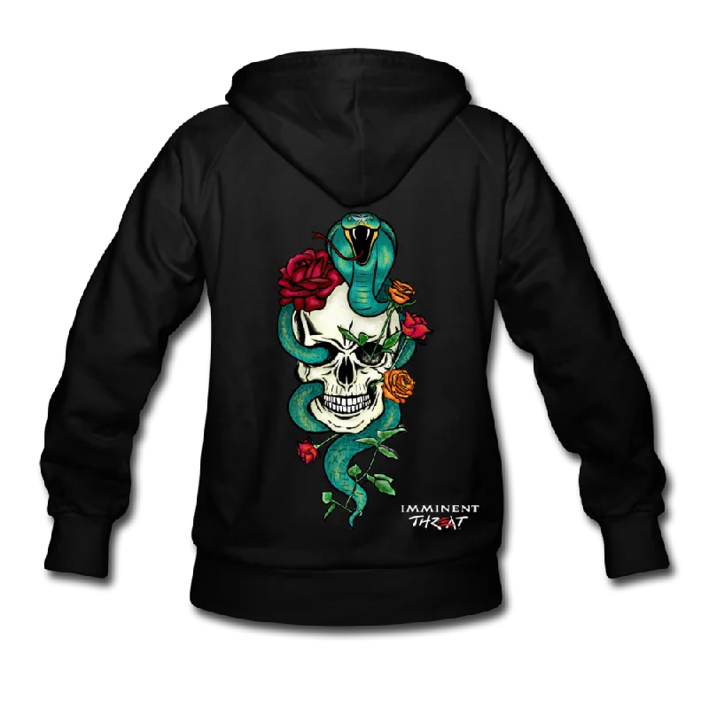 Women's Color Snake & Skull Hoodie