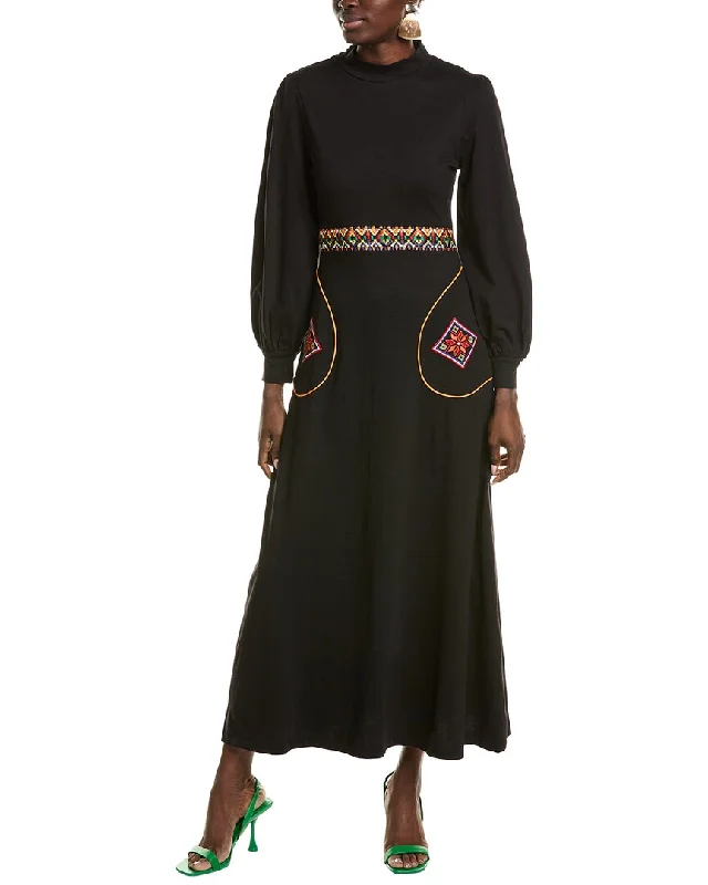 Plus Size Women Dress with a Flattering A - Line Cut for Comfort and Style Plus Size Women Dress with a Flattering A - Line Cut for Comfort and Style Garrie B Turtleneck Maxi Dress