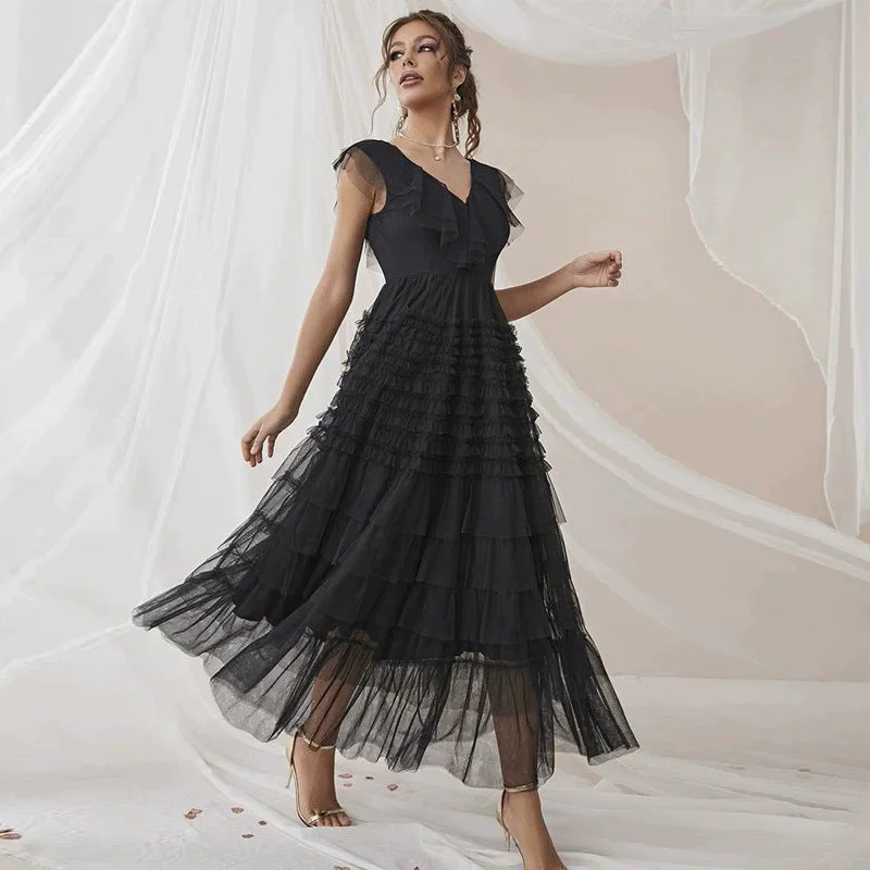 Off - the - Shoulder Women Dress for a Romantic and Feminine Look Off - the - Shoulder Women Dress for a Romantic and Feminine Look NiDELL ZG-21802 Party Gathering European and American Women's Clothing . Summer Sexy V-neck Mesh Dress Dress in Stock Off - the - Shoulder Women Dress for a Romantic and Feminine Look Off - the - Shoulder Women Dress for a Romantic and Feminine Look NiDELL ZG-21802 Party Gathering European and American Women's Clothing . Summer Sexy V-neck Mesh Dress Dress in Stock