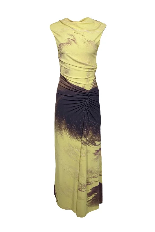Backless Women Dress for a Sexy and Alluring Look at Evening Events Backless Women Dress for a Sexy and Alluring Look at Evening Events Simkhai - Yellow & Brown Print "Acacia" Formal Dress Sz S Backless Women Dress for a Sexy and Alluring Look at Evening Events Backless Women Dress for a Sexy and Alluring Look at Evening Events Simkhai - Yellow & Brown Print "Acacia" Formal Dress Sz S