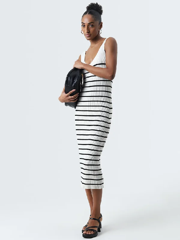 Off - the - Shoulder Women Dress for a Romantic and Feminine Look Off - the - Shoulder Women Dress for a Romantic and Feminine Look Wardrobe Ivory Striped Design Bodycon Dress Off - the - Shoulder Women Dress for a Romantic and Feminine Look Off - the - Shoulder Women Dress for a Romantic and Feminine Look Wardrobe Ivory Striped Design Bodycon Dress