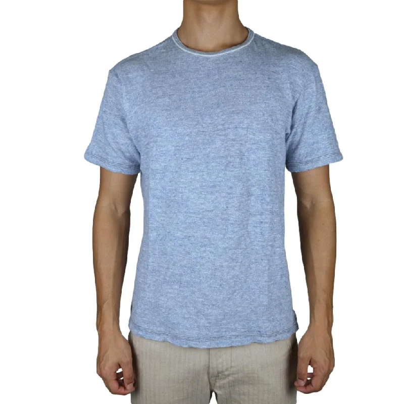 Loop & Weft Super Slub Crewneck Tee (Heather Blue)