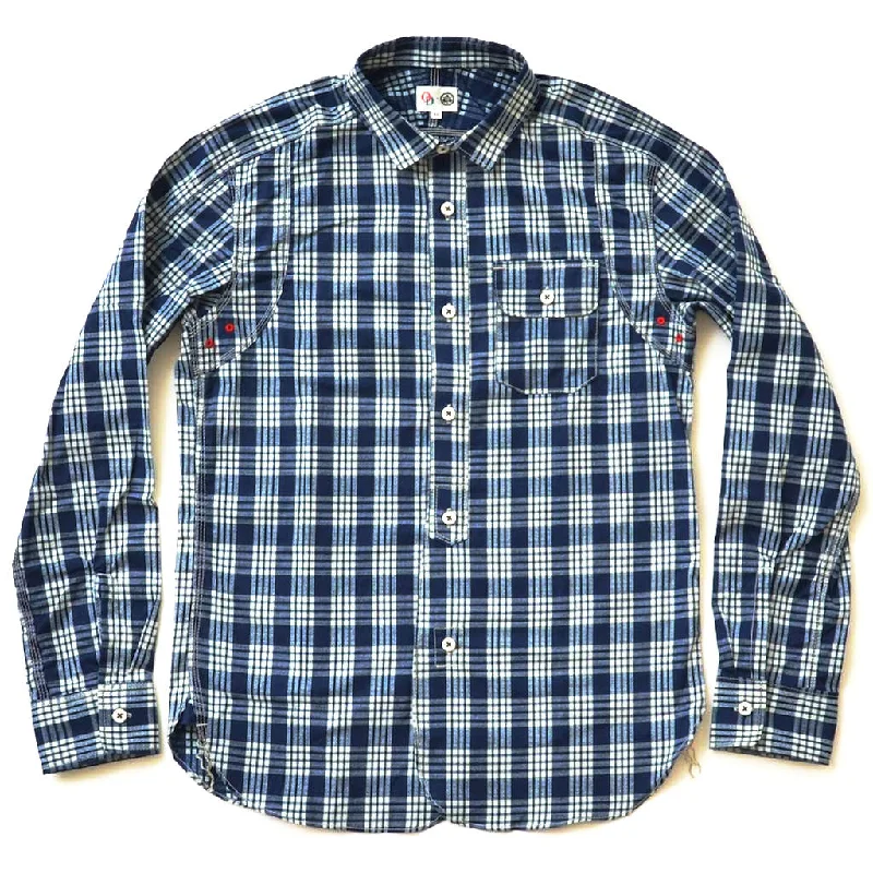 OD+MJ Indigo Check Selvedge Shirt