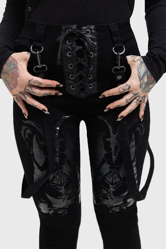Women's cargo hiking pants Embroidered women jeans with intricate patterns Baphster Jeans Women's cargo hiking pants Embroidered women jeans with intricate patterns Baphster Jeans