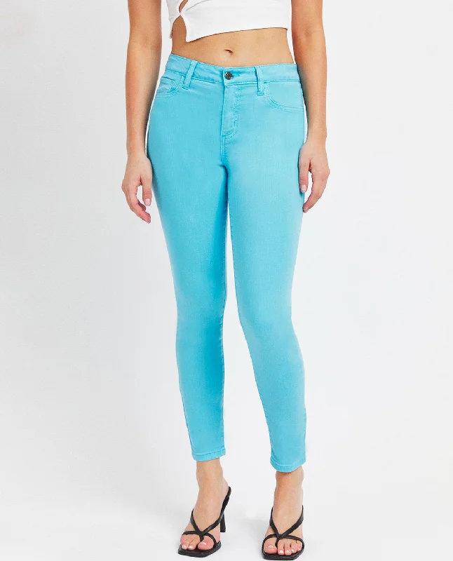 Women's sustainable fashion pants Jeggings women jeans combining the comfort of leggings and style of jeans Cello Mid Rise Crop Skinny Jeans