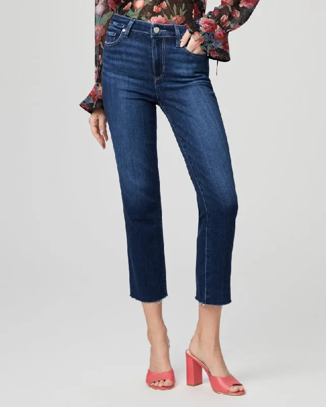 Women's expensive designer pants Dark - wash women jeans for a sophisticated and slimming effect Cindy Crop Raw Hem Women's expensive designer pants Dark - wash women jeans for a sophisticated and slimming effect Cindy Crop Raw Hem