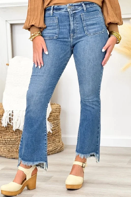 Women's long - sleeve jumpsuit pants Straight - leg women jeans with a classic and timeless appeal Medium Blue High Waist Flare Jeans Women's long - sleeve jumpsuit pants Straight - leg women jeans with a classic and timeless appeal Medium Blue High Waist Flare Jeans