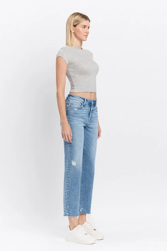 Women's long - sleeve jumpsuit pants Straight - leg women jeans with a classic and timeless appeal High Rise Ankle Straight Jeans Women's long - sleeve jumpsuit pants Straight - leg women jeans with a classic and timeless appeal High Rise Ankle Straight Jeans