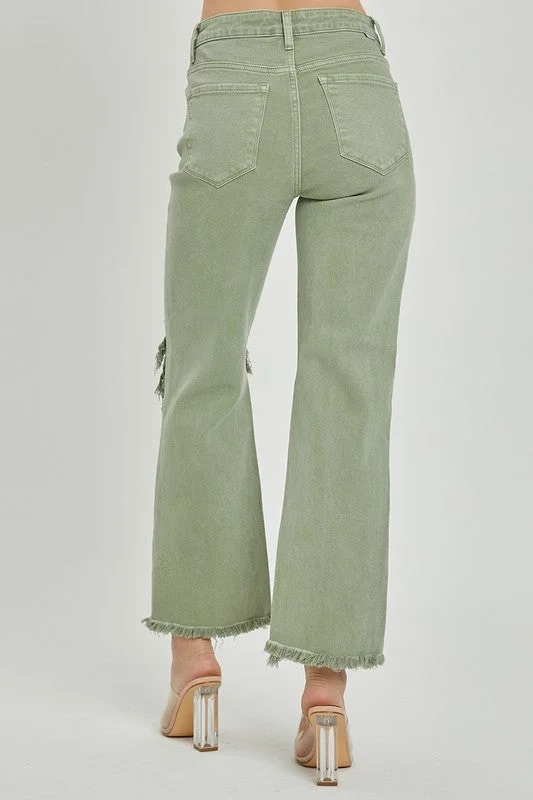 Women's nursing work pants Straight - leg women jeans with a classic and timeless appeal High Rise Knee Distressed Straight Pants Women's nursing work pants Straight - leg women jeans with a classic and timeless appeal High Rise Knee Distressed Straight Pants
