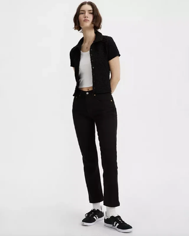 Women's zipper - detail fashion pants Jeggings women jeans combining the comfort of leggings and style of jeans 501® Cropped Jeans in Black Sprout Women's zipper - detail fashion pants Jeggings women jeans combining the comfort of leggings and style of jeans 501® Cropped Jeans in Black Sprout