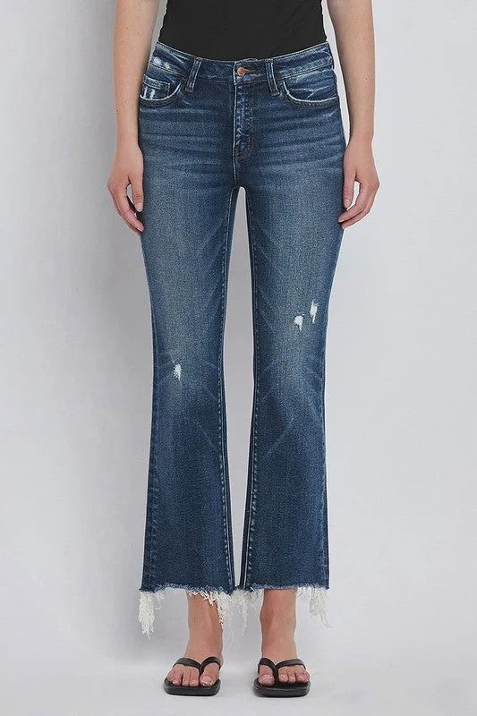 Women's cargo hiking pants Embroidered women jeans with intricate patterns Mid Rise Frayed Hem Crop Bootcut Jeans Women's cargo hiking pants Embroidered women jeans with intricate patterns Mid Rise Frayed Hem Crop Bootcut Jeans
