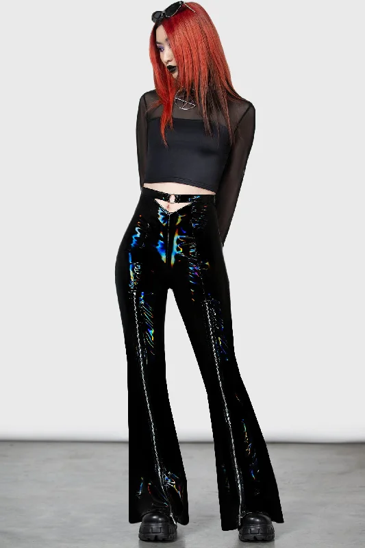 Women's senior - friendly lounge pants Embroidered women jeans with intricate patterns Rainbow A'Blaze Trousers Women's senior - friendly lounge pants Embroidered women jeans with intricate patterns Rainbow A'Blaze Trousers