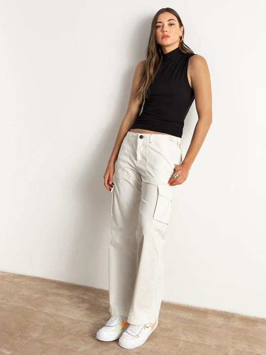 Women's pants with adjustable cuffs Dark - wash women jeans for a sophisticated and slimming effect Reissue Cargo Mid Rise Pant Women's pants with adjustable cuffs Dark - wash women jeans for a sophisticated and slimming effect Reissue Cargo Mid Rise Pant