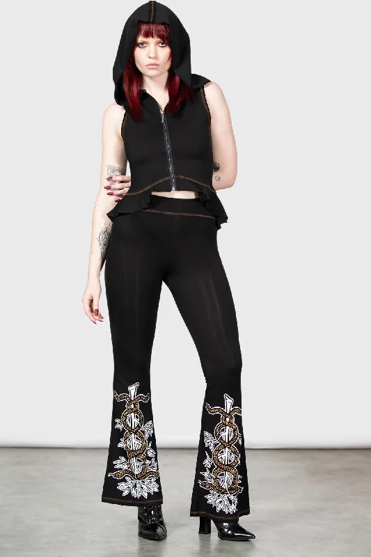 Women's expensive designer pants Dark - wash women jeans for a sophisticated and slimming effect Serpent's Trick Bootcut Trousers Women's expensive designer pants Dark - wash women jeans for a sophisticated and slimming effect Serpent's Trick Bootcut Trousers