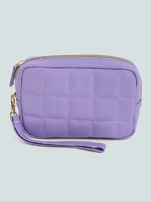 Women's pocket - equipped casual pants Button - fly women jeans with a traditional touch Studiowest Lilac Quilted Square Pouch - Medium Women's pocket - equipped casual pants Button - fly women jeans with a traditional touch Studiowest Lilac Quilted Square Pouch - Medium