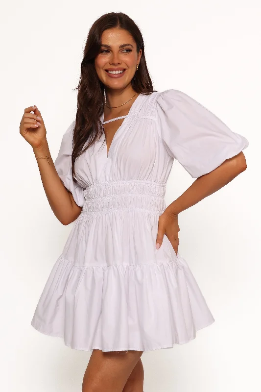 Alessia Mini Dress - White