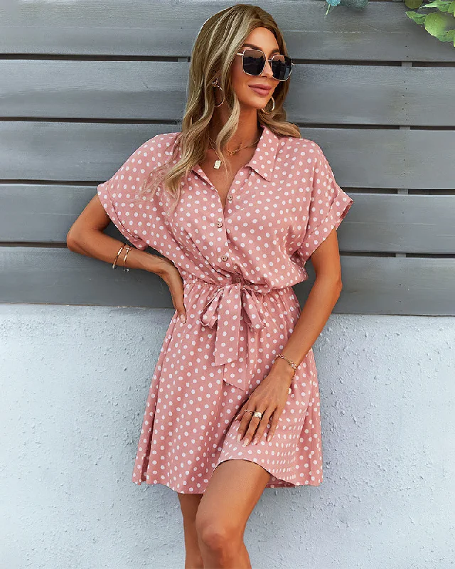 Playful Polka Dot Versatile Kimono Dress