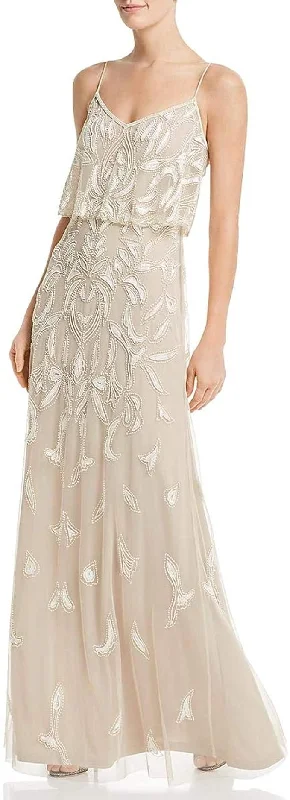 Adrianna Papell AP1E205376 Formal Beaded Long Dress