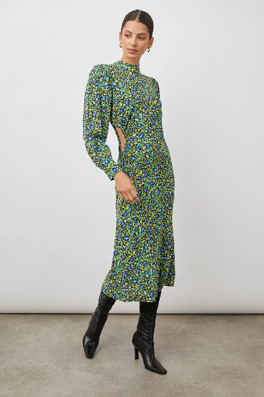 CARMEL DRESS - ABSTRACT GARDEN