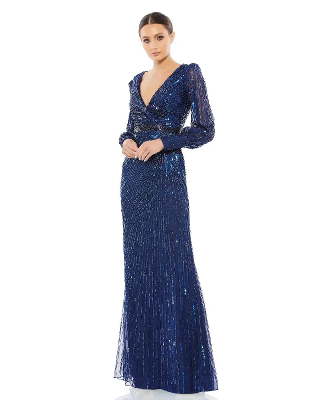 Mac Duggal 5501 Long Formal Beaded Evening Dress