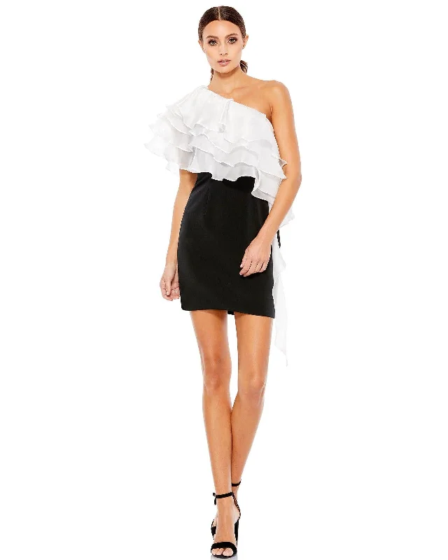 Mac Duggal 26501 Short One Shoulder Cocktail Dress