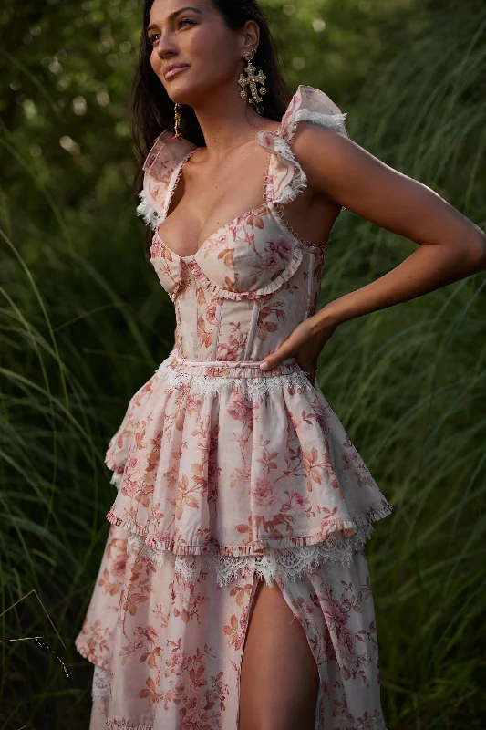 The Jolie Dress in Cedar Rose Print - FINAL SALE
