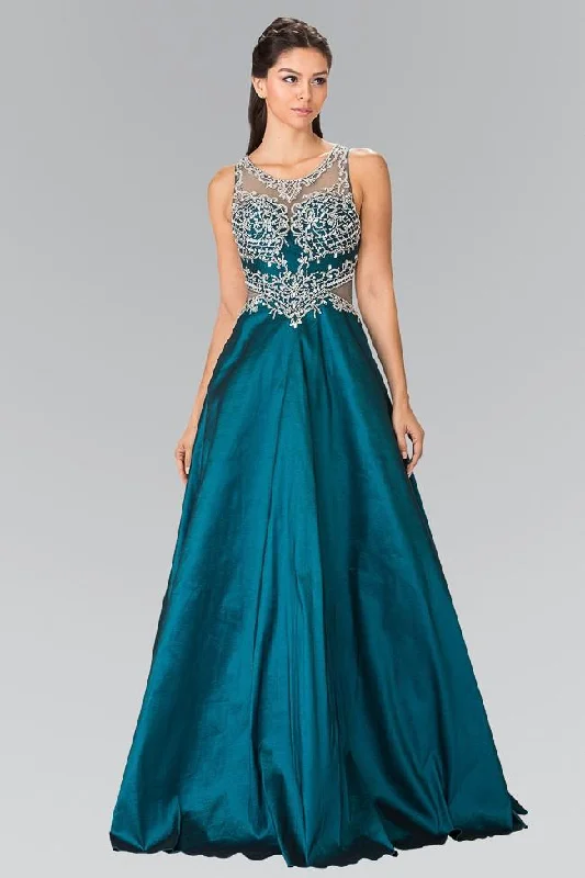 Elizabeth K - GL2253 Sleeveless Beaded Long Gown