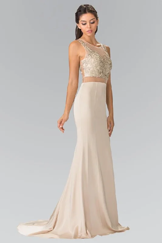 Elizabeth K - GL2247 Sleeveless Two Piece Long Dress