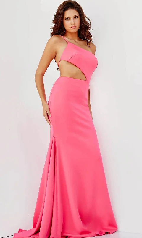 JVN by Jovani JVN000273 - One Shoulder Cutout Prom Dress