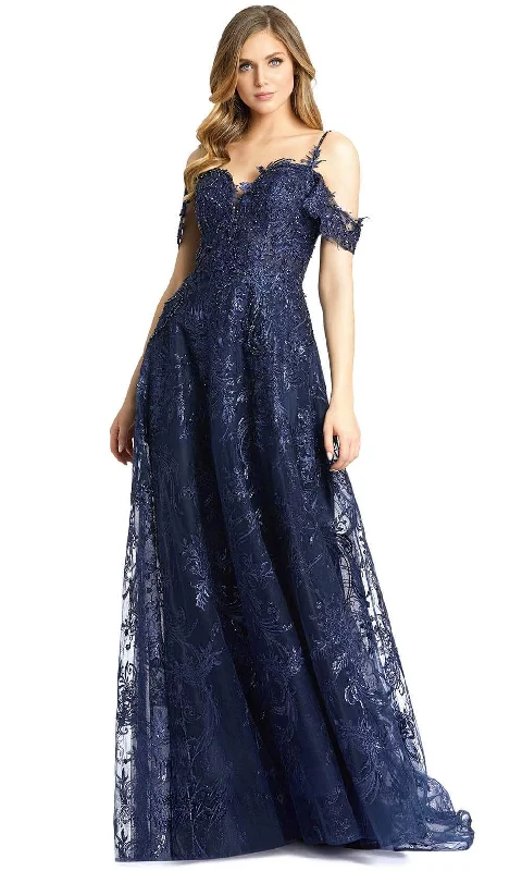 Mac Duggal 20287 - Embellished Cold Shoulder Evening Gown