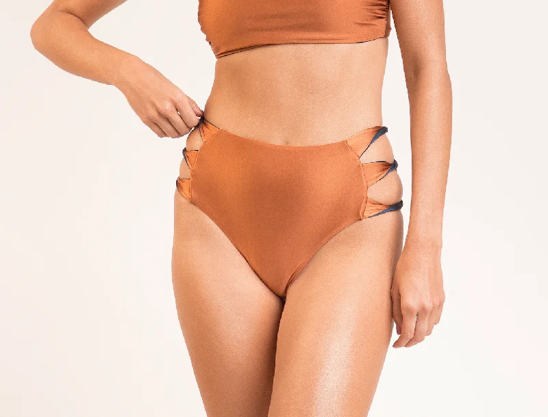 Lace - trimmed bikini for an elegant and romantic touch B133 - High Waist w/ Side Twist Bottoms Lace - trimmed bikini for an elegant and romantic touch B133 - High Waist w/ Side Twist Bottoms