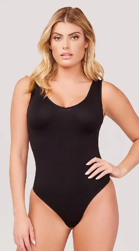 Sleeveless Bodysuits for a Cool and Casual Summer Look Basic Tank Top Bodysuit